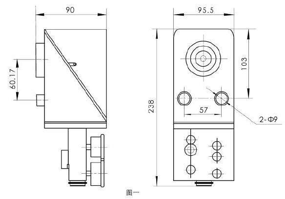 4600型氣動閥門定位器外形尺寸
