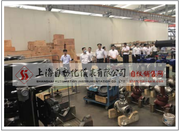 與會(huì)人員首先參觀了上海自儀位于崇明秀山路 123 號(hào)自動(dòng)化儀表七廠的生產(chǎn)車間
